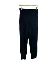 Marissa Webb So High Waisted French Terry Sweatpants Black Size M