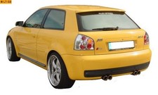 FOX Duplex Sportauspuff je 2x76mm eingerollt Absorber für Audi S3 Typ 8L 1.8l T