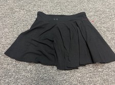 Under Armour Girls Skater Skirt Black M Tennis Activewear Stretch Pull-On