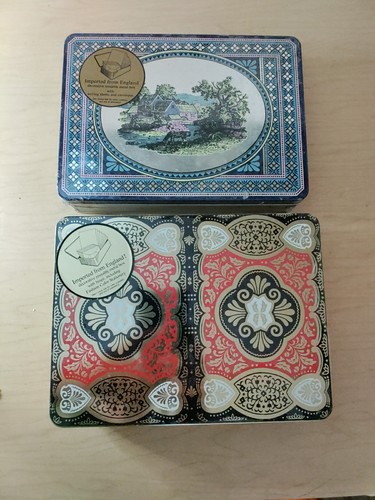Vintage England Made Schreibwaren Dosen (2) - ungeöffnete Dosen - Schreibwaren