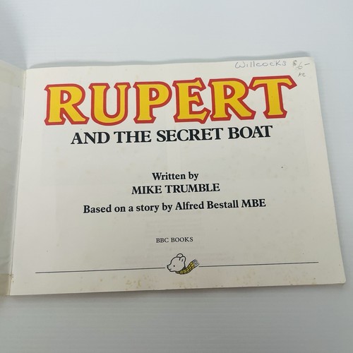 2 X Rupert And The Secret Boat Rupert And The Black Imp By Mike Trumble - Picture 12 of 20