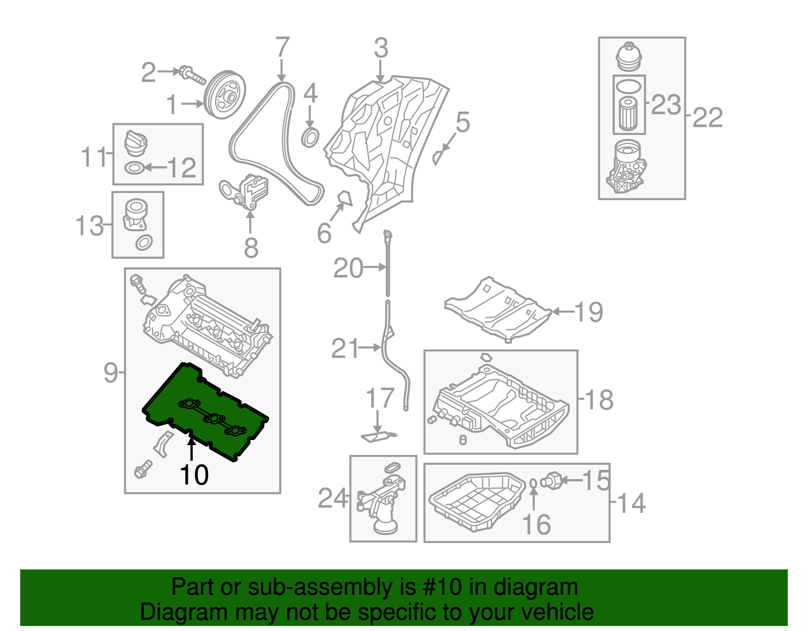 Genuine Kia Valve Cover Gasket 224413C710 eBay