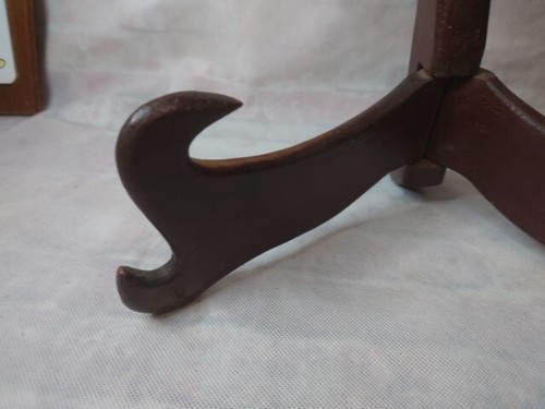 Soporte para cuadros rústico tallado a mano plegable - Imagen 4 de 5