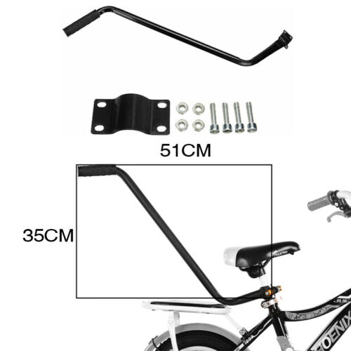 Push Handle Bar Bike Bicycle Assistance handle Parent Handle Black for Kids AU - Picture 12 of 12