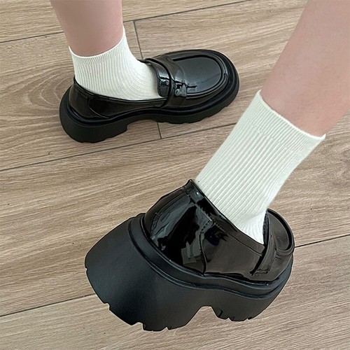 Japanese Girls Slip On JK Uniform Shoes School Casual Mary Janes Round Toe Shoes - Picture 5 of 7