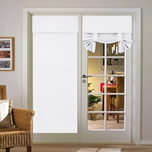 Blackout Door Curtain, French Door Blinds for Privacy, Thermal Insulated - Picture 1 of 7