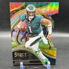 Jalen Hurts Red And Yellow Die-Cut Prizm Club Level 2023 Panini Select #264