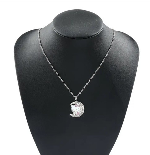 NEU Hello Kitty Silber Halskette und im Dunkeln leuchtender Lichtschalter Kleber. #13 - Bild 3 von 11