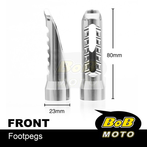 BOB CNC Front Rider Foot Pegs TIT For Triumph Speed Triple 1050 / R 15 16 17 - Picture 6 of 7