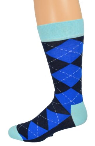 Sierra Socks Men's Casual Cotton Blend Fashion Design Mid Calf Dress Crew Socks - Picture 77 of 78