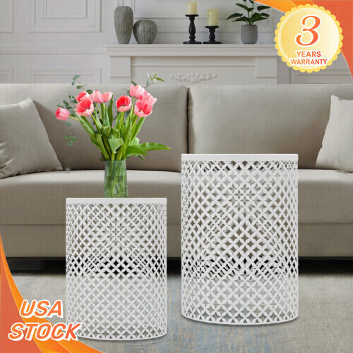 Patio Side Tables Accent End Table Metal Outdoor Side Table round Out End Table