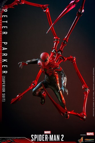 Hot Toys Peter Parker Superior Suit 1/6 Scale Figure Spiderman 2 VGM61 913121 - Picture 14 of 18