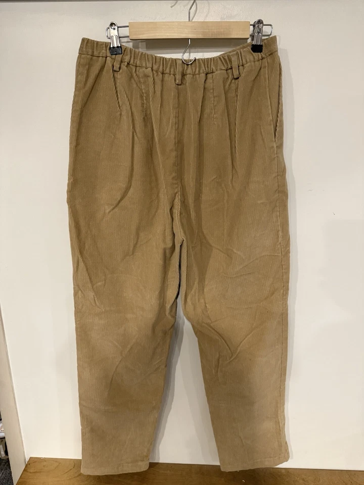 VTG? Lands End Corduroy Pants Womens Sz 14 Sandy  Brown Pull On Elastic Waist - Image 4 of 4