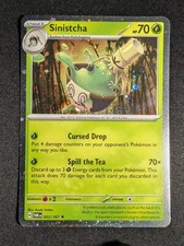 Pokemon Sinistcha 022/167 Cosmos Holo Surging Sparks Blister Promo NM