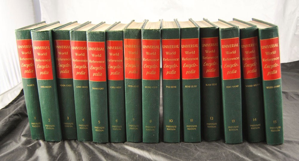 洋書 IDEAL  BOOK 1957 1957 The World Book Complete A-Z 18 HB Book Encyclopedia Set