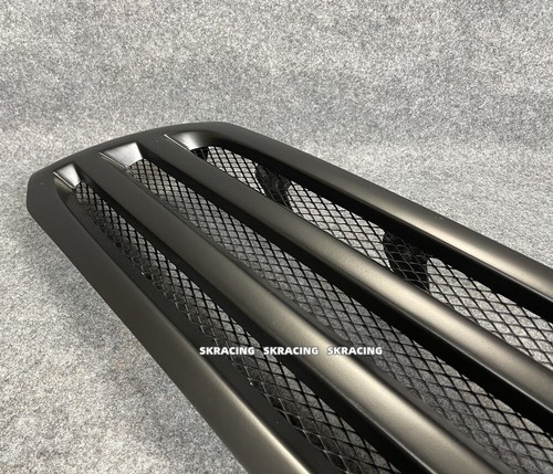 For Toyota Highlander 2008-11 Matte Black Front Center Grille Upper Grill Trim - Picture 10 of 13