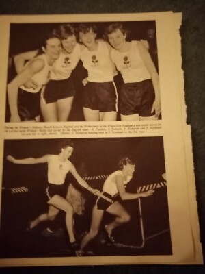 Kvc42 Ephemera 1953 Bild Athleten A Pashley S Hampton J Newboult A Johnson 