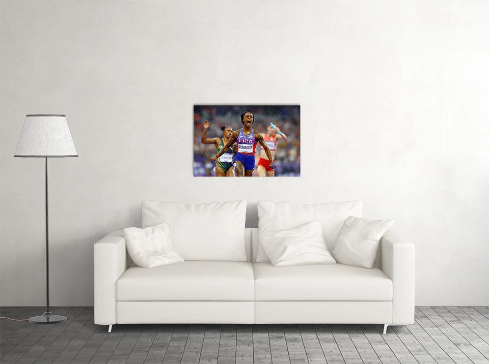Sha'carri Richardson Atleta EE. UU. 4x100m 2024 Juegos de Verano Campeones - PÓSTER 20"x30" Foto 2 de 3