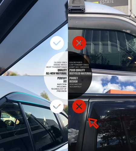 Weather Shields Weathershields Suitable for Hilux SR5 2015-2024 Daul Cab M70 M80 - Picture 11 of 11