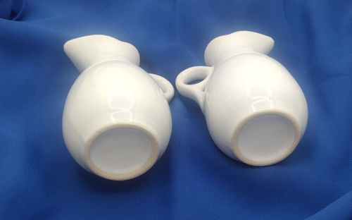 Set of 2 Porcelain Oil and Vinegar 4" Pitchers Cruets Floral Design for Serving - Picture 6 of 6