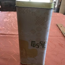 Älteres FOSSIL Brillenetui - Dose + Hartschalenetui  Blech