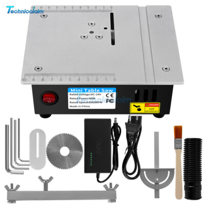 DC 24V 4A Woodworking Table Saw Electric MultiFunction Precision Cutting Machine