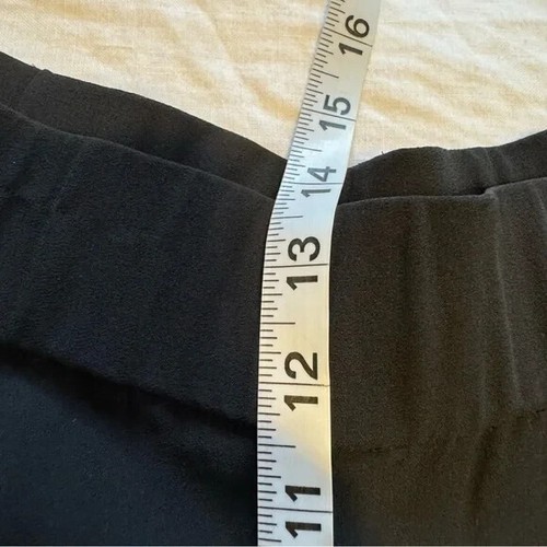 Eileen Fisher Capris Womens Size M 33” Waist Pleated Wide Leg Pant Shorts Silk - Bild 8 von 12