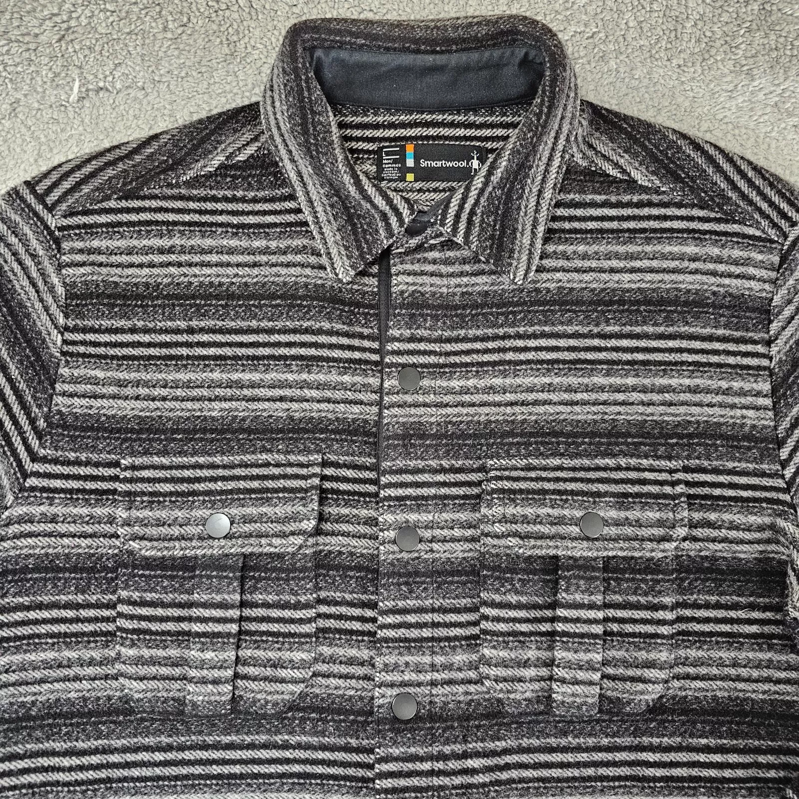 smartwool anchor line snap pocket collar jacket