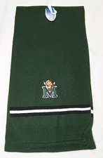 marshall thundering herd scraf green embroidered logo ncaa college university
