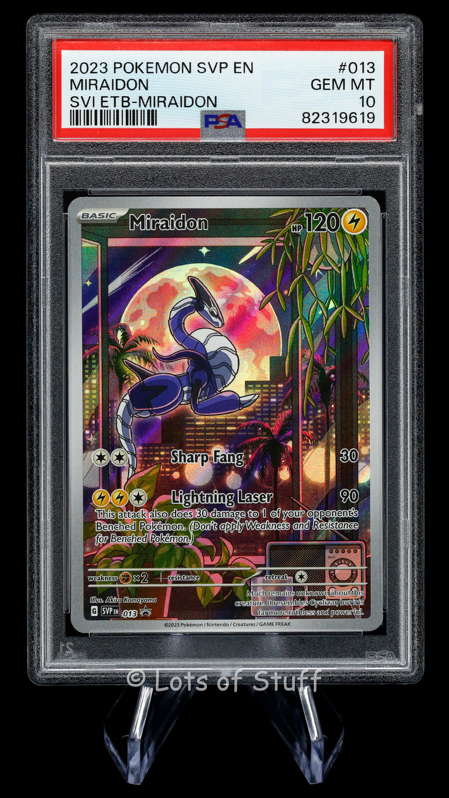 PSA 10 GEM MINT Miraidon Black Star Promo Pokemon 2023 013 Scarlet