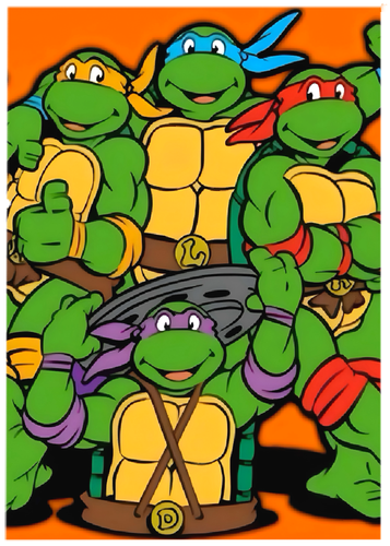 TEENAGE NINJA TURTLES * Custom ACEO * Novelty * CARTOON SERIES * Art Card *ATC