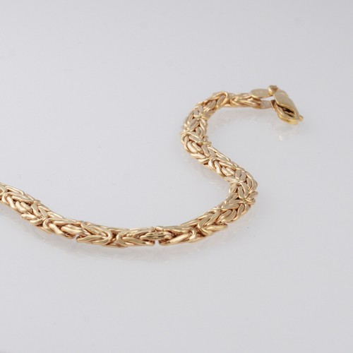 Vior Italien 14K Gold byzantinisches Kettenarmband 7" - Bild 4 von 19