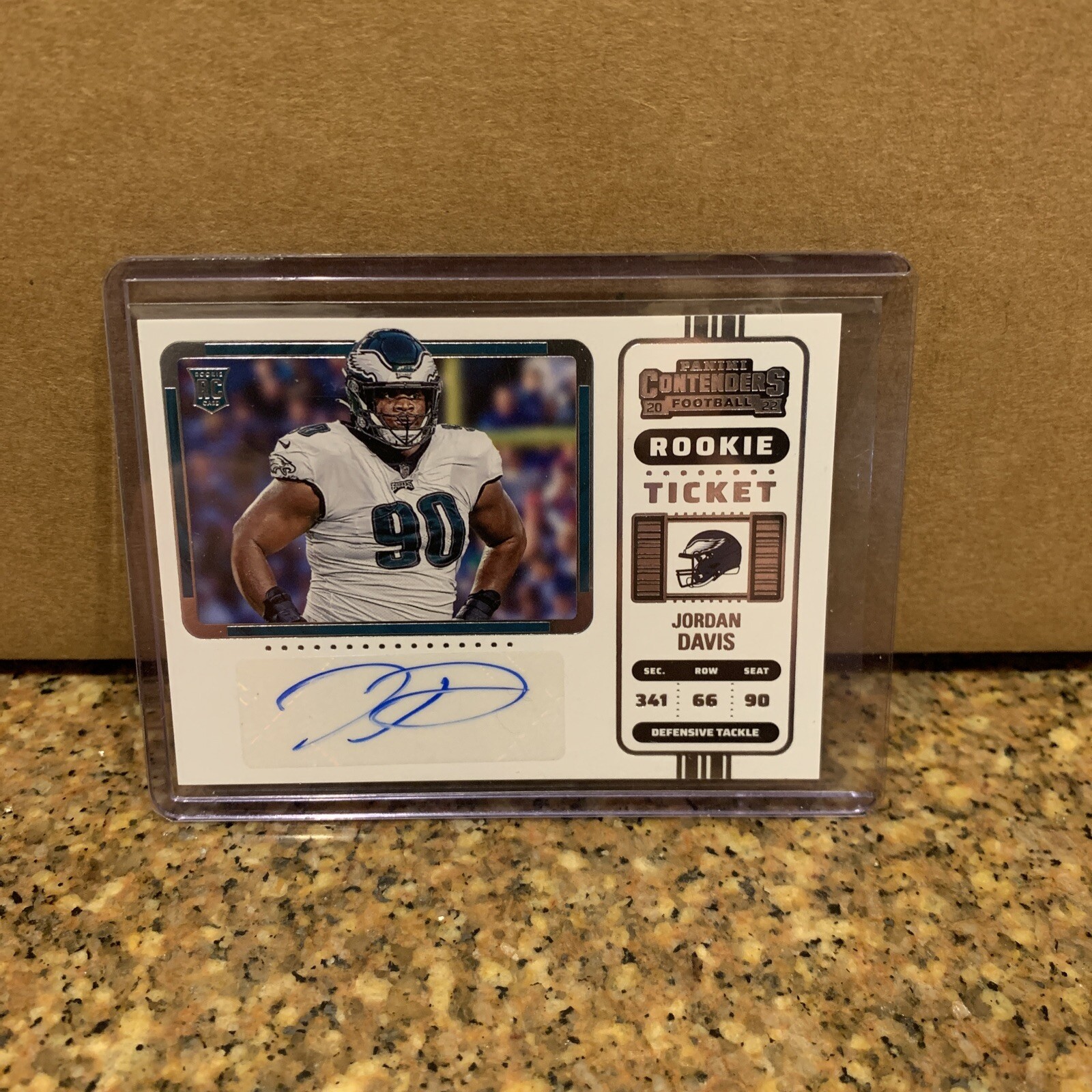 2022 PANINI CONTENDERS JORDAN DAVIS #148 ROOKIE TICKET VARIATION AUTO AUTOGRAPH