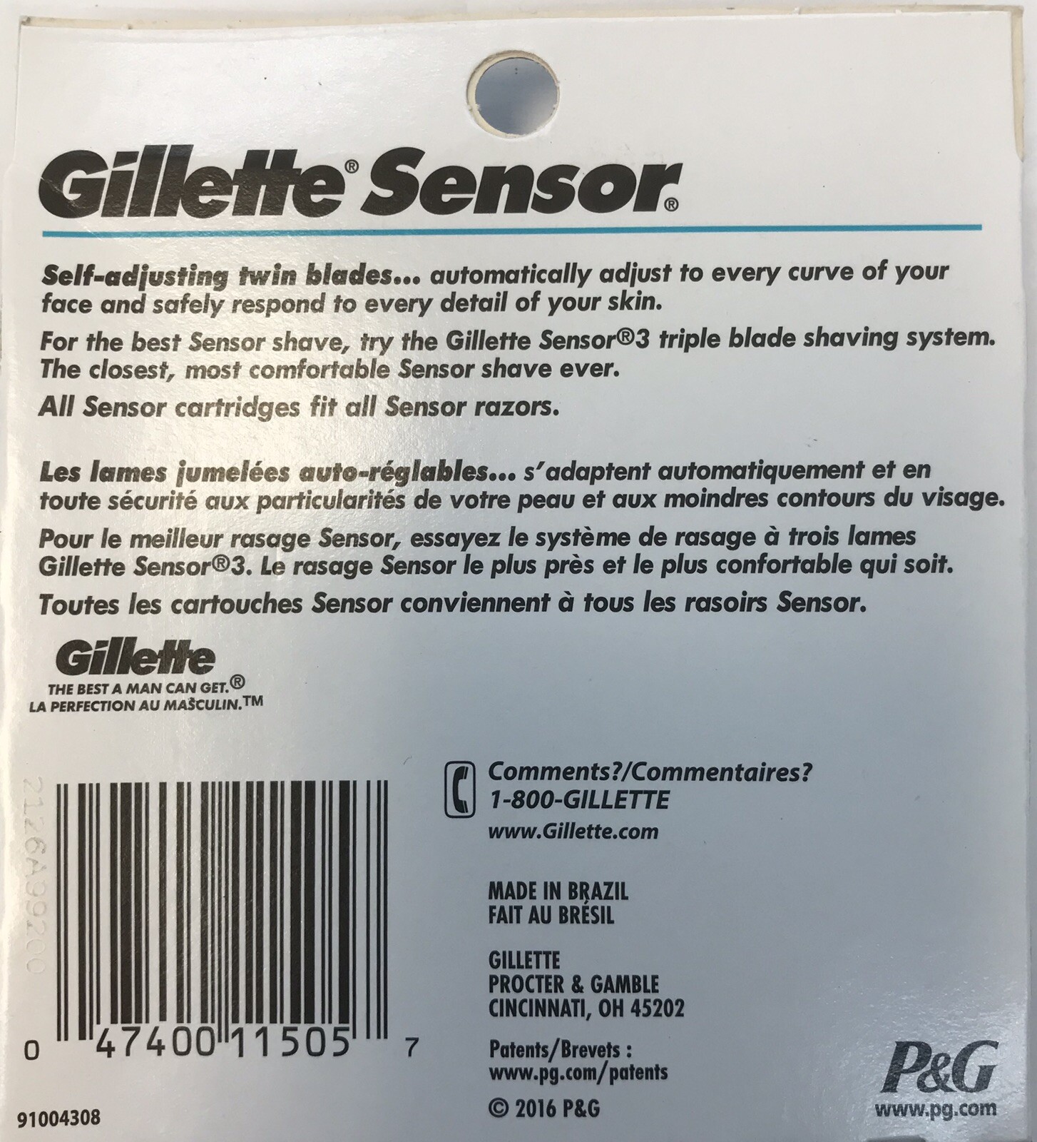 Gillette Sensor Razor Blades 10 Cartridges 91004308 eBay