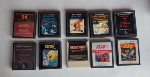 Atari 2600 Jr, 10 Games, 2 Joysticks, 4 Paddles, 1 Large Joystick. *Tested* - Picture 10 of 10