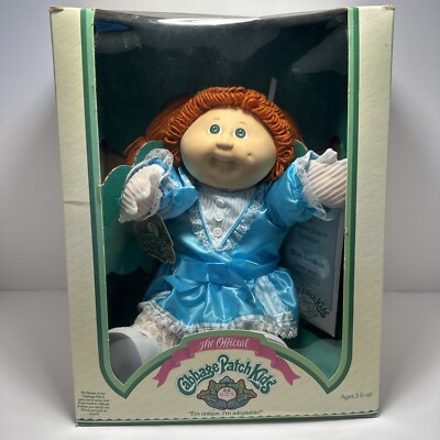 VTG RARE 1984 Coleco Cabbage Patch Kids- Pansy Erma  Red Hair/Green Eyes