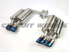 For 2006-2010 BMW M5 (E60) Dual Muffler Axle Back Burnt Tip Exhaust System V10