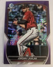 2023 Bowman Chrome Jordan Lawlar Prospect Purple Parallel #138/299 