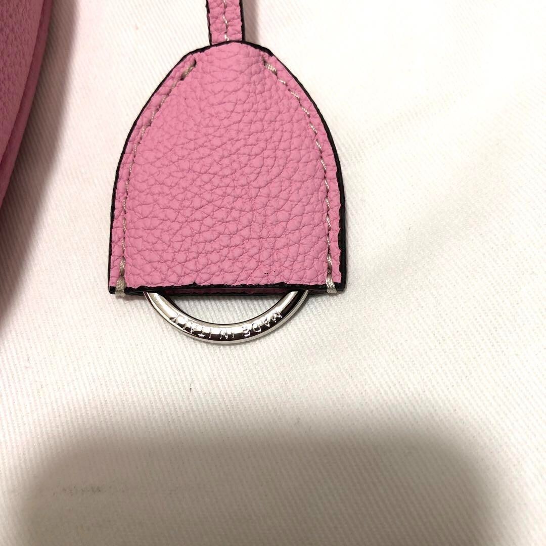 Bonaventura Chiara Top Handle Handbag Purse Leather in Pink