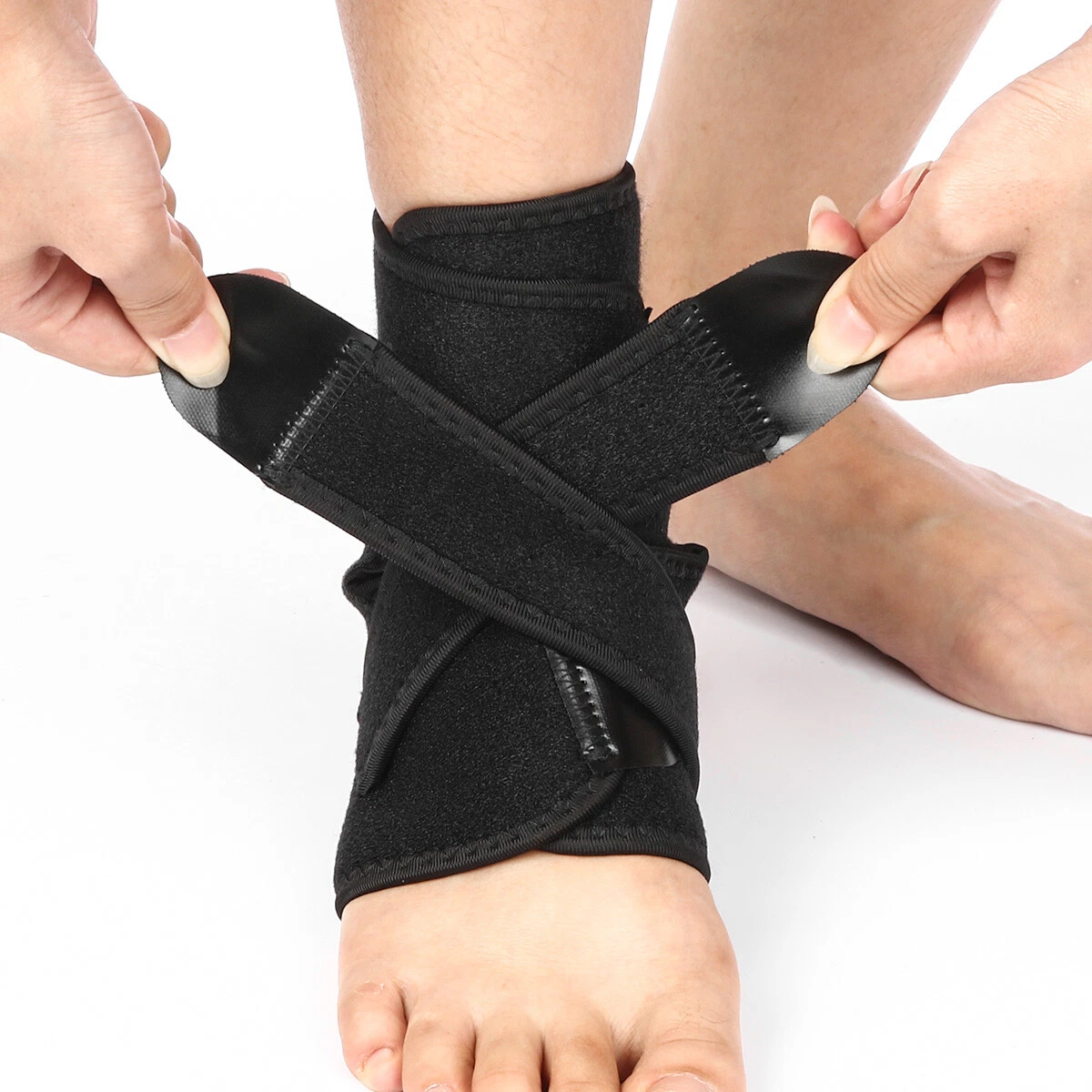 Ankle Support Brace, Fast Ache Reduction Ankle Brace Stable Protection Both  Side Guards Elastic Compression Strap For Sports M Size 36 To 39,L Size 40  To 43,XL Size 44 To 47 