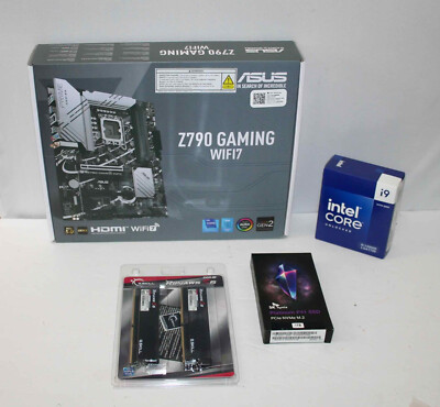 Intel i9 14900K, ASUS Z790 GAMING WiFi7 G.Skill 32GB DDR5-6000 & 1TB Hynix NVMe