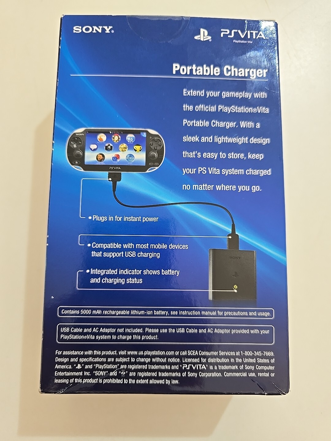 Sony Sony Playstation Vita Portable Charger External Battery 