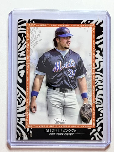 UNRIPPED- auto inside? 2022 Topps Rip 31 Mike Piazza New York Mets Black /50