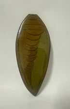 Wood engraving brown green epoxy unique art coconut  Luminous in the dark