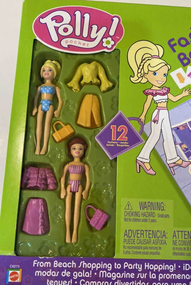 POLLY POCKET FASHION BEACH GAME MATTEL 2003 C6273 & UNOPENED for sale online