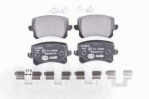 Rr Disc Brake Pads   Hella Pagid   355025331
