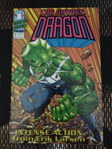 The Savage Dragon #1 Newsstand Variant (Image Comics Malibu Comics July 1992)