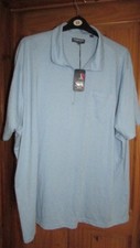 Mens blue polo top from Premier Man size 3XL, 58" chest BNWT