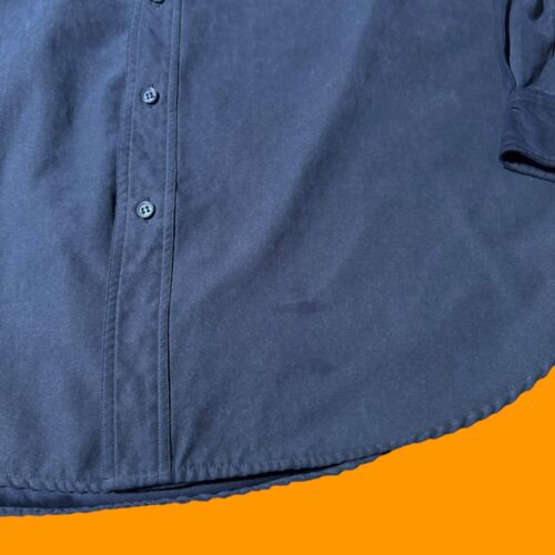 Knightsbridge Casual Shirt Mens L Black Button Up Long Sleeve Pockets Polyester - Picture 2 of 7
