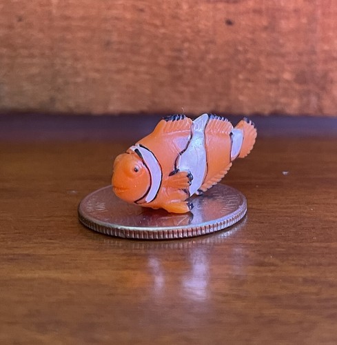 Figura de pez payaso de goma suave miniatura artesanías de animales marinos modelo diorama juguete - Imagen 1 de 9